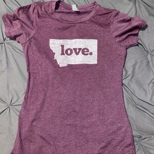 Purple Montana Graphic Women's Top